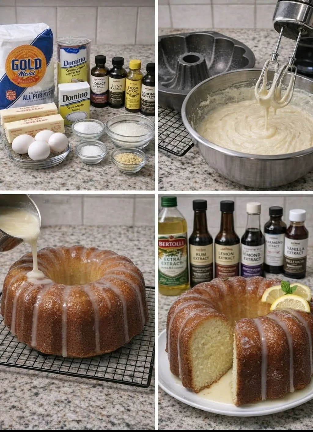 Deliciously moist homemade butter cake slice with golden crust