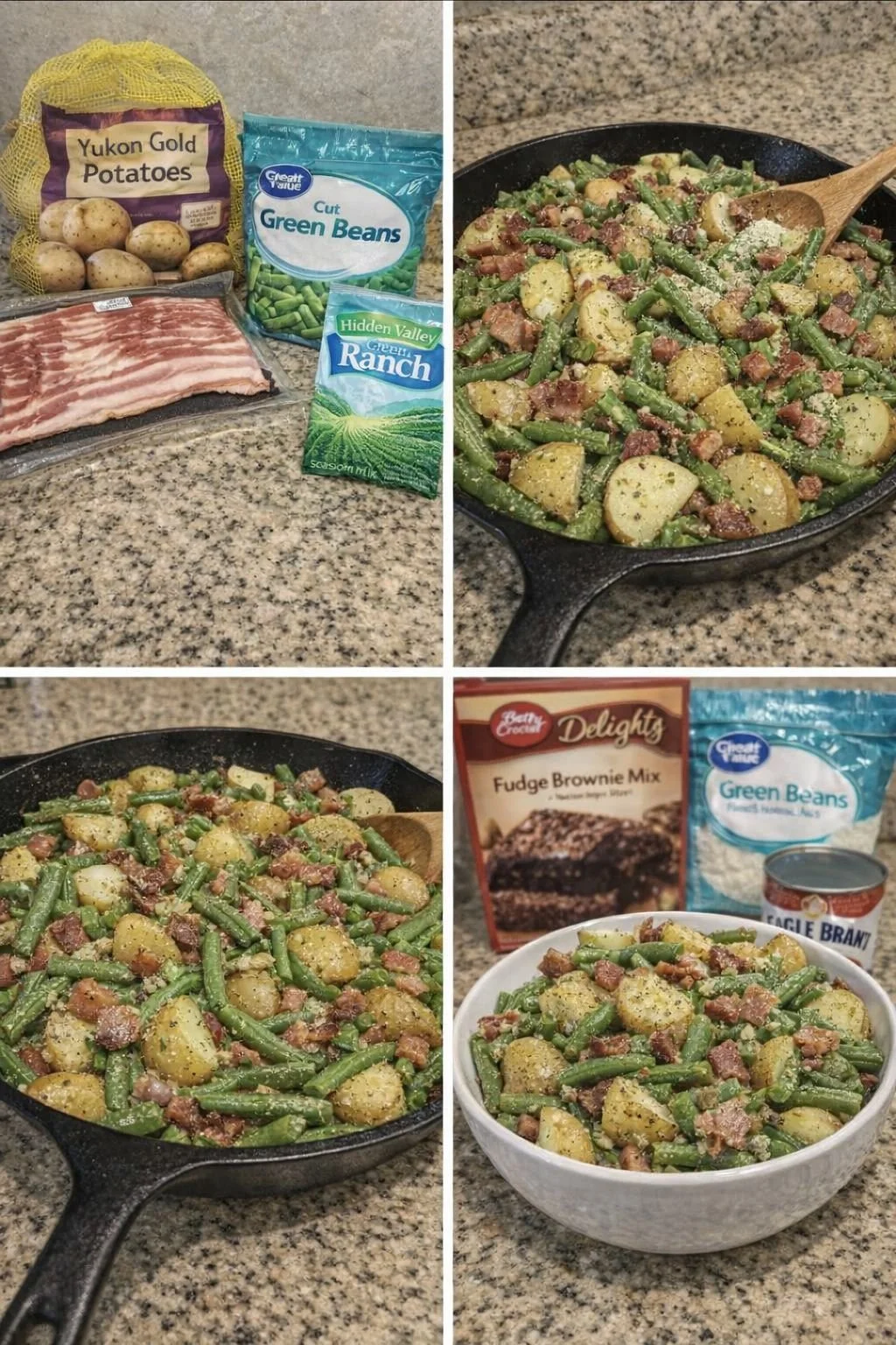 Country Ranch Green Beans and Potatoes dish served in a bowl