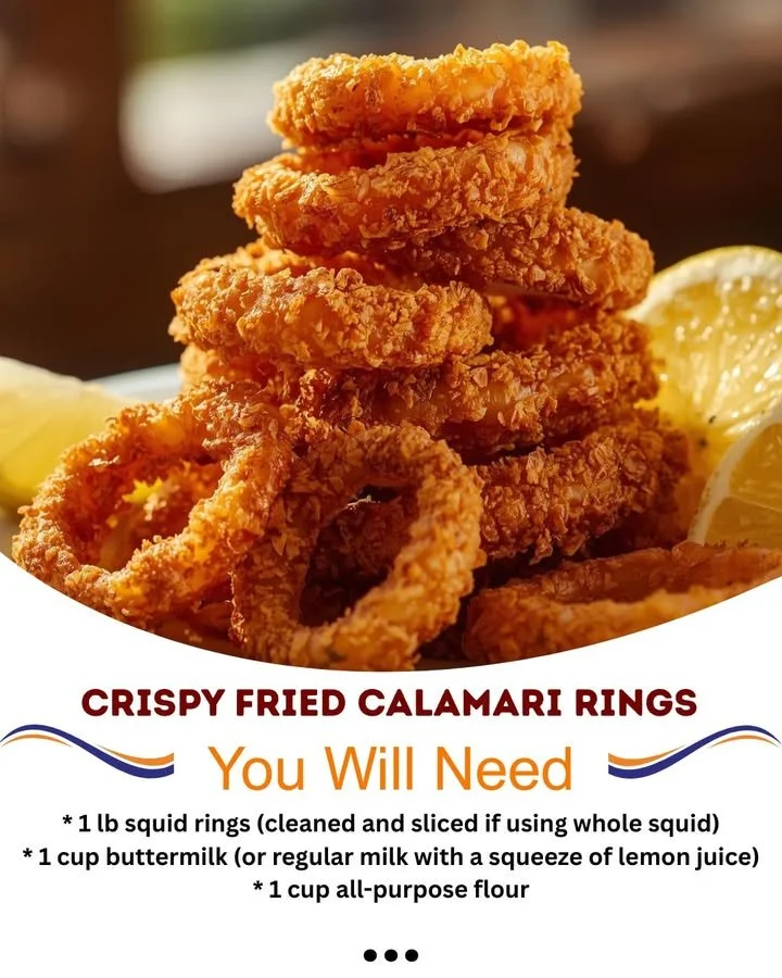 Crispy fried calamari rings served as a delicious seafood appetizer