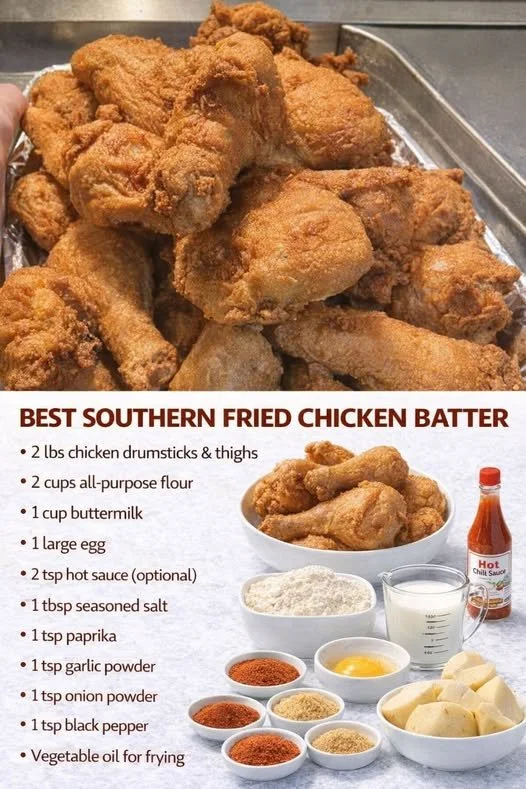 Deliciously crispy fried chicken served hot and fresh.