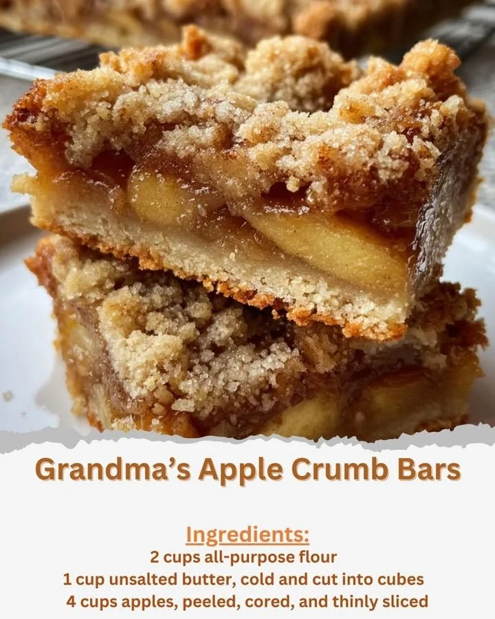 Delicious homemade apple crumb bars on a rustic wooden table