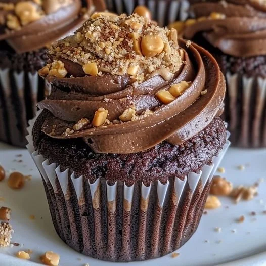 A selection of beautifully decorated heavenly cupcakes in various flavors