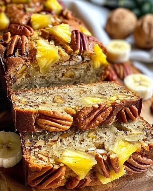 Delicious Hummingbird Banana Bread with tropical flavors and moist texture
