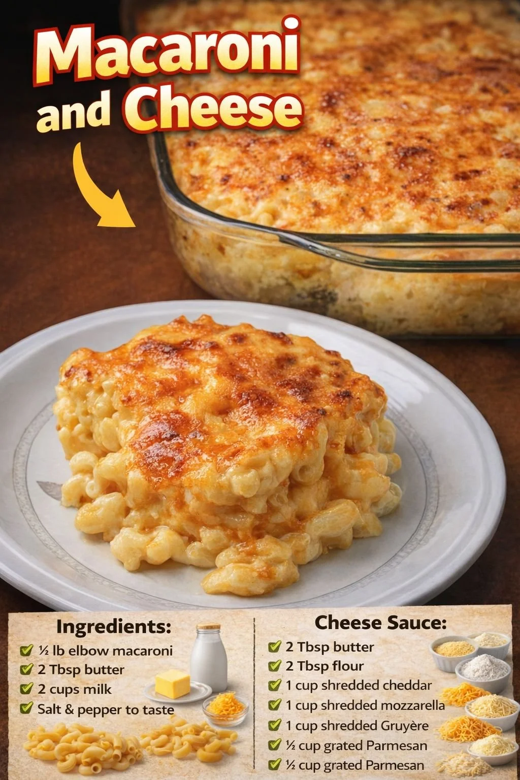 A creamy bowl of homemade macaroni and cheese topped with breadcrumbs.