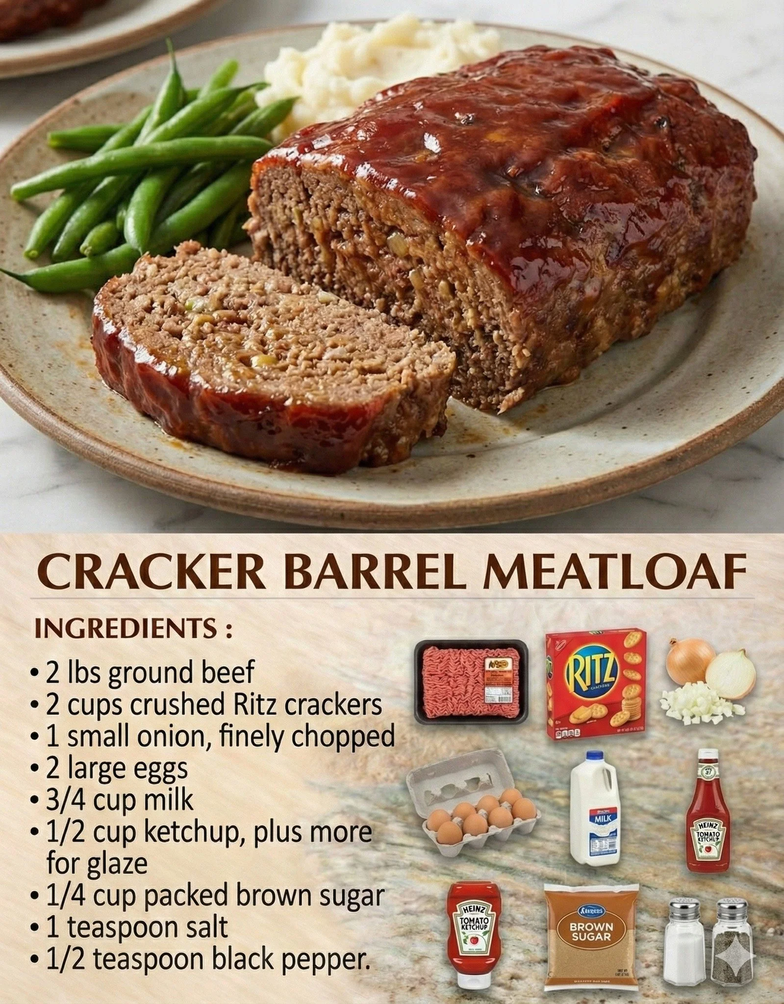 Delicious meatloaf with mashed potatoes and rich gravy on a plate