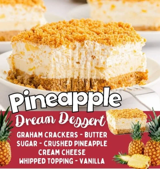 Delicious Pineapple Dream Dessert served in a bowl with toppings