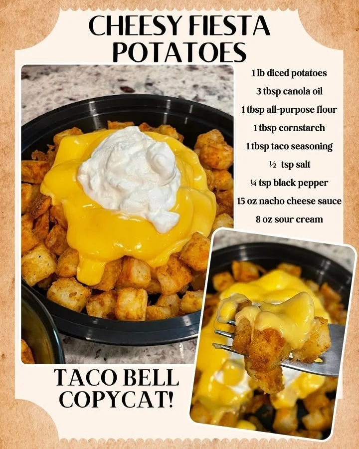 Delicious Taco Bell Fiesta Potatoes copycat recipe on a plate