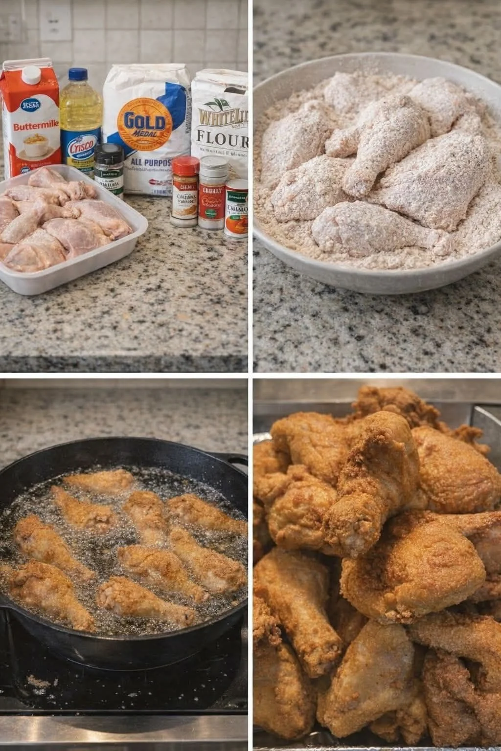 Delicious crispy fried chicken served on a plate with herbs