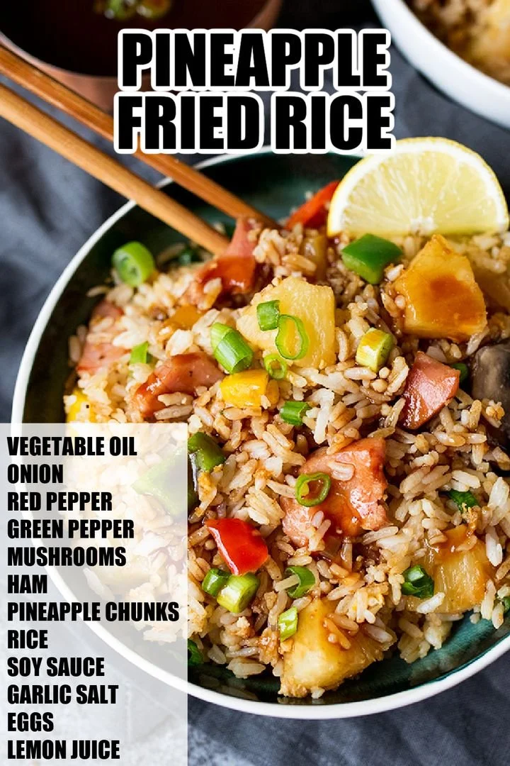 Delicious and unique fried rice dish with vibrant ingredients