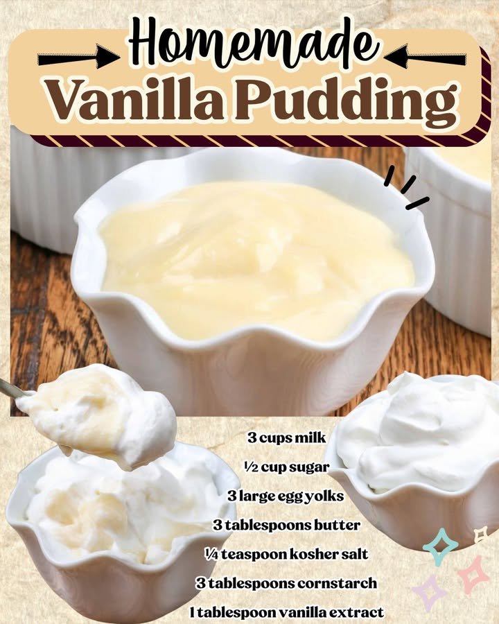 Homemade Vanilla Pudding