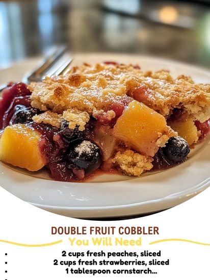 Double Fruit Cobbler