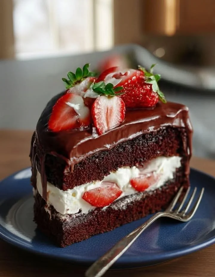 A beautifully layered dessert showcasing balanced flavors and textures