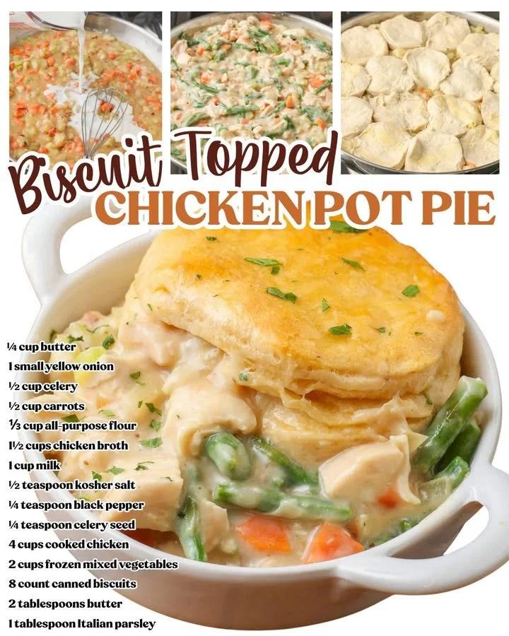 Delicious homemade Chicken Pot Pie with flaky crust and creamy filling