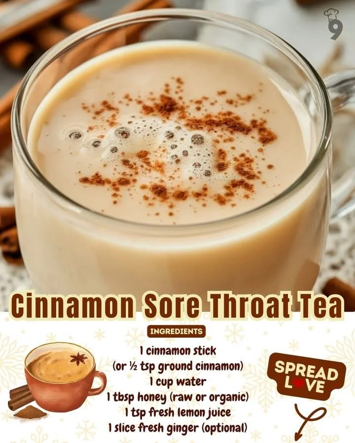 Cinnamon Sore Throat Tea for soothing relief and wellness