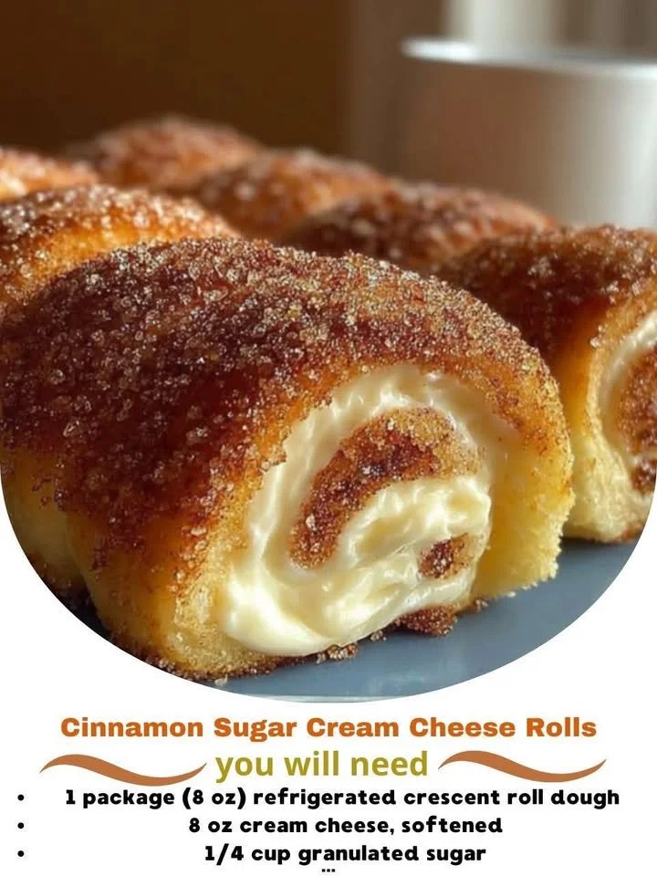 Delicious cinnamon sugar cream cheese rolls fresh out of the oven