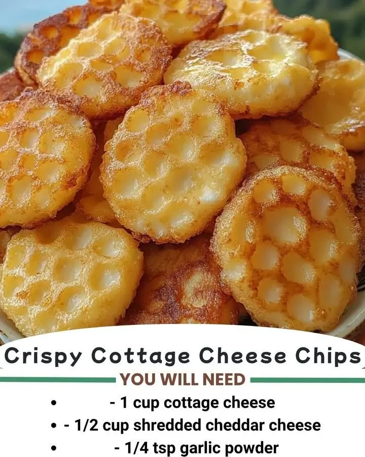 Crispy cottage cheese chips served in a bowl, a healthy snack option.