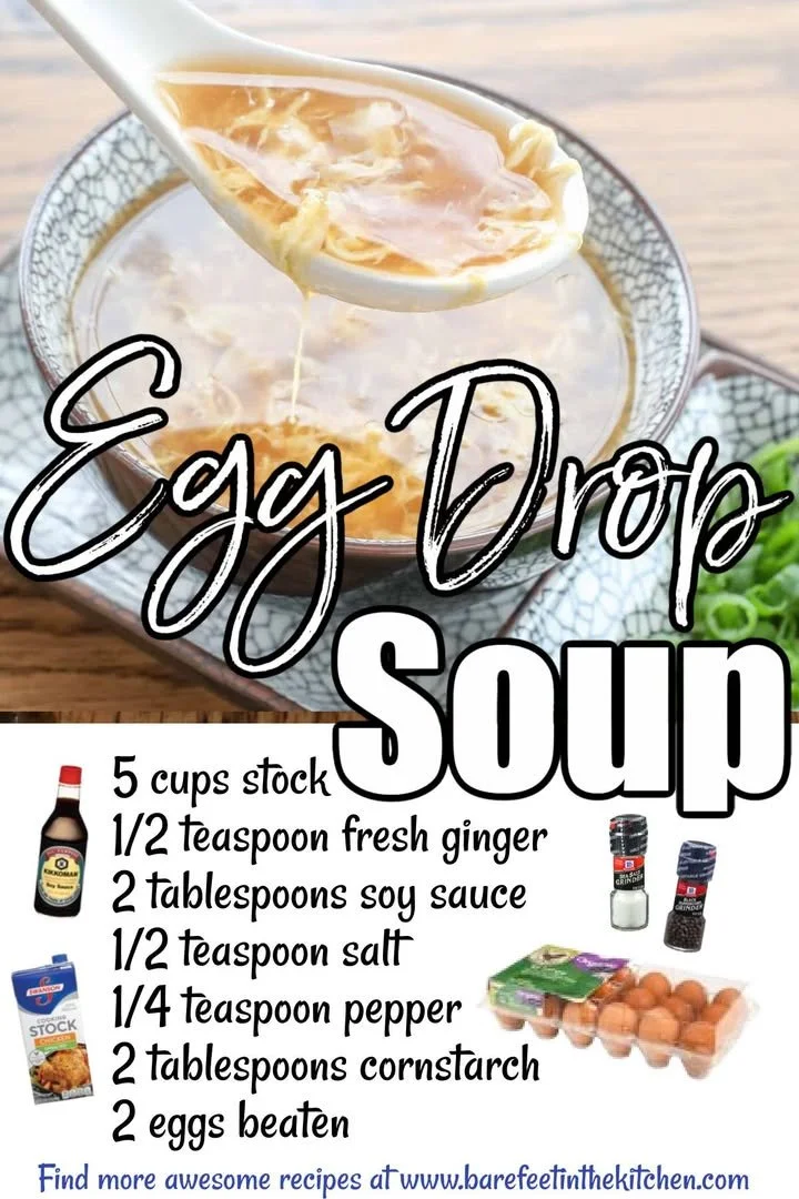 Bowl of homemade Egg Drop Soup garnished with green onions