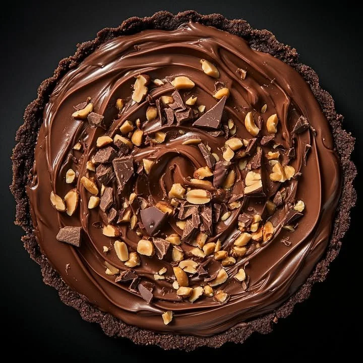 Giant Reese’s Peanut Butter Pie with chocolate and peanut butter filling