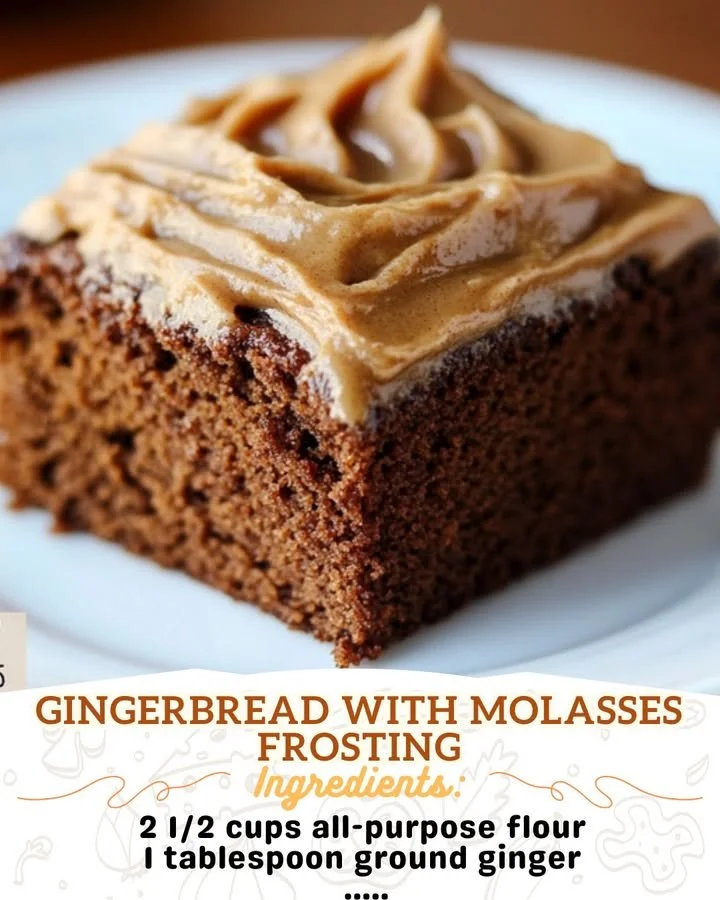 Delicious gingerbread cookies decorated with molasses frosting