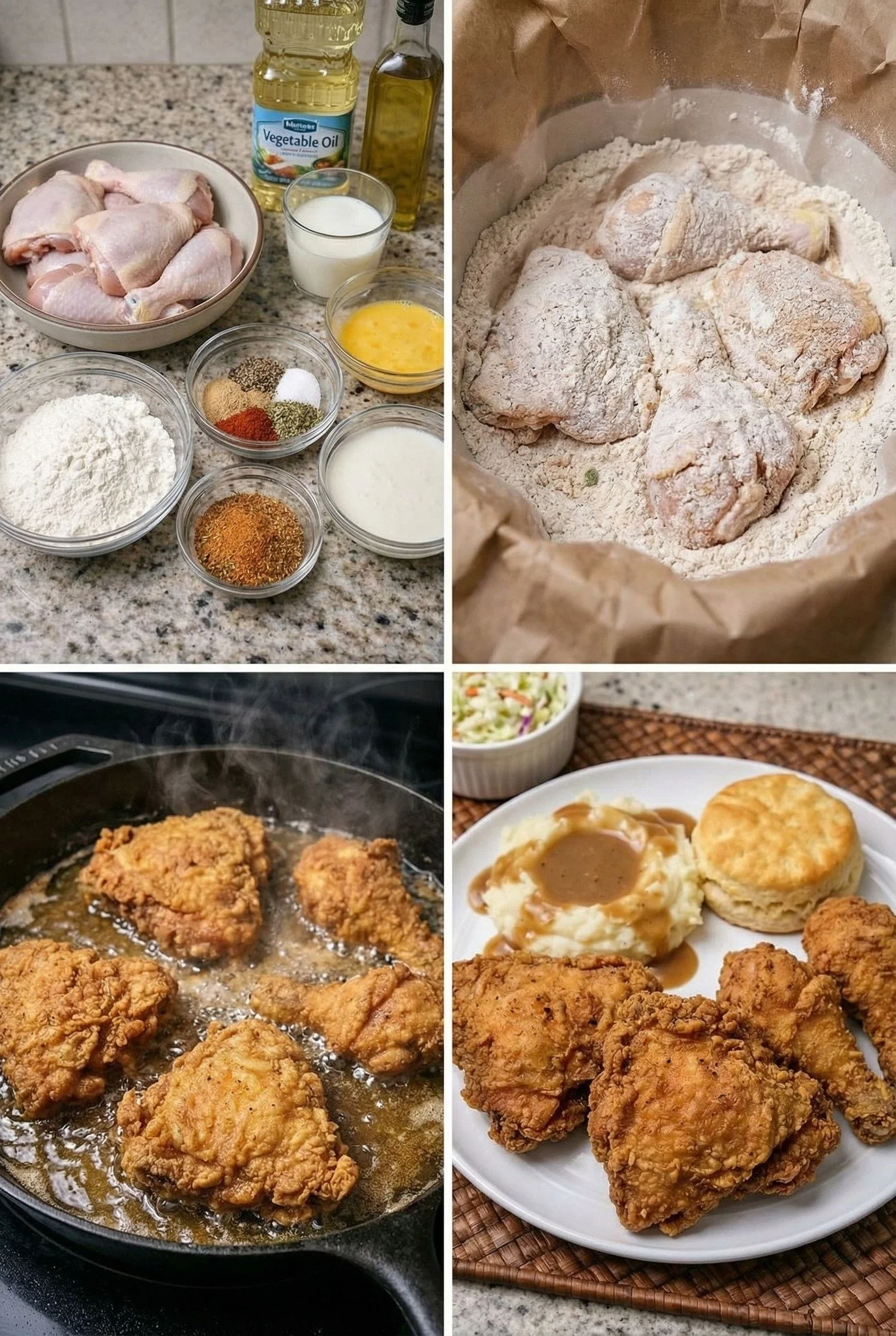 KFC Original Secret Chicken served with sides and dipping sauce
