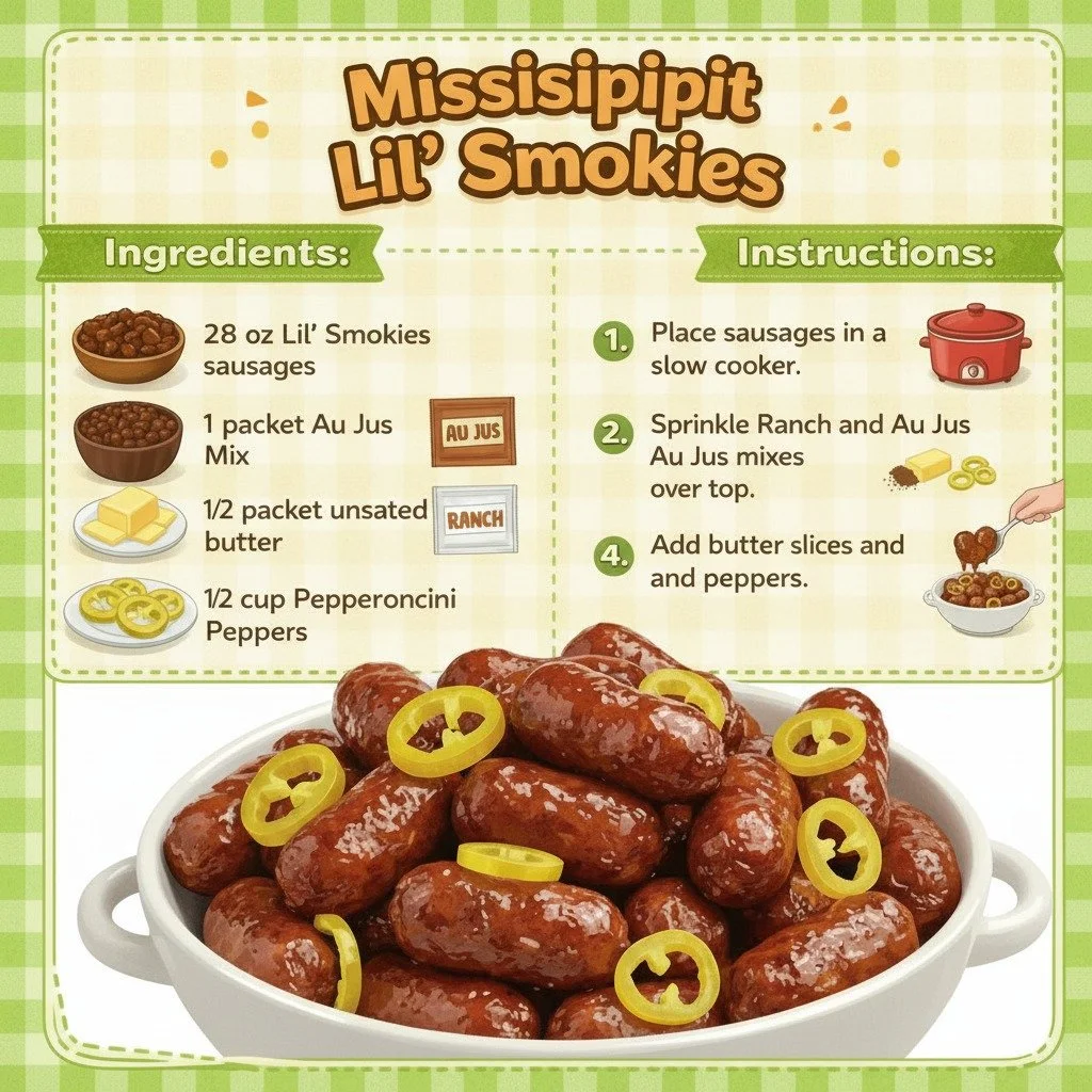 Plate of Mississippi Little Smokies, a popular crowd favorite appetizer