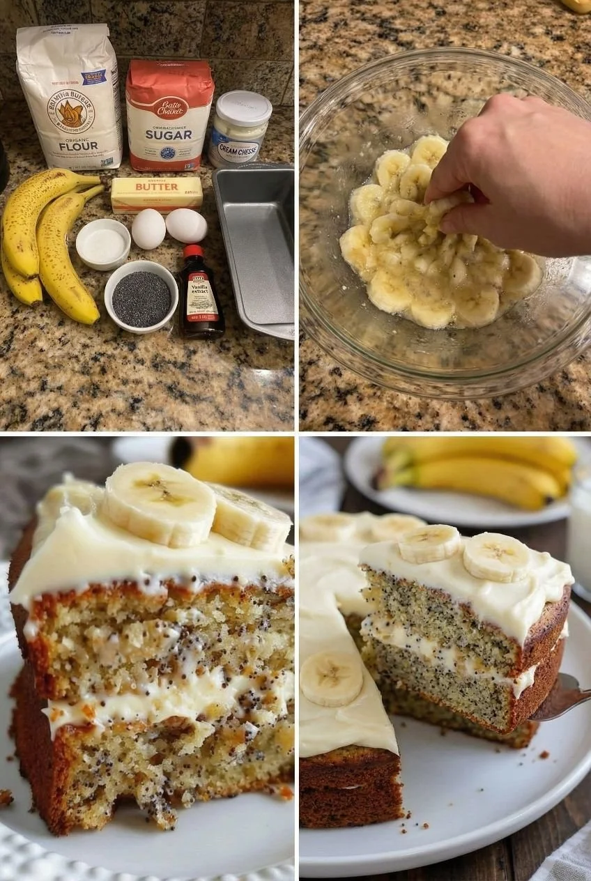 Freshly baked moist banana bread with ripe bananas and a golden crust