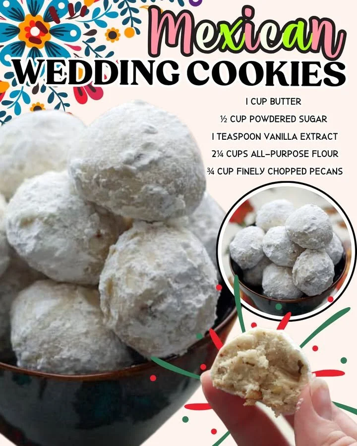 Delicious homemade Pecan Sandies cookies with crunchy pecans