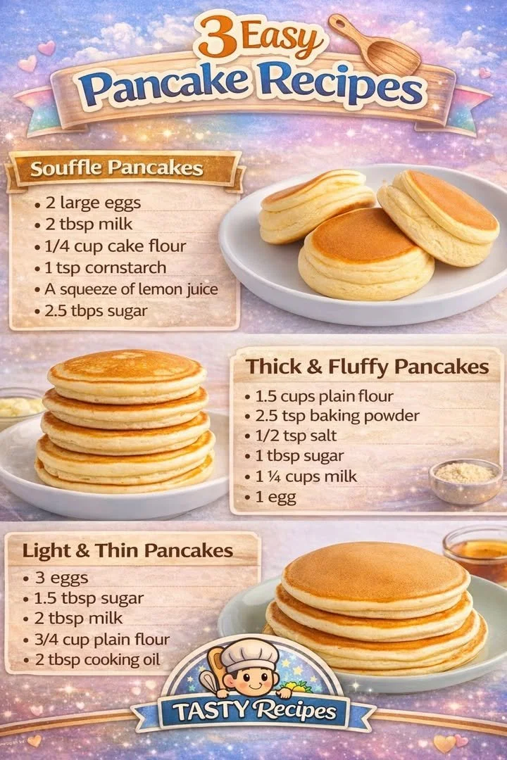 Delicious versatile pancakes served with toppings