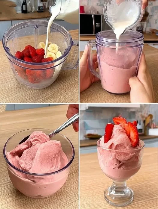 A bowl of homemade Weight Watchers ice cream made with 4 ingredients.