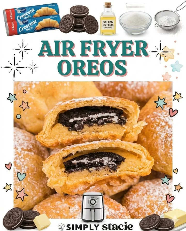 Delicious Air Fryer Oreos in a bowl ready to be served