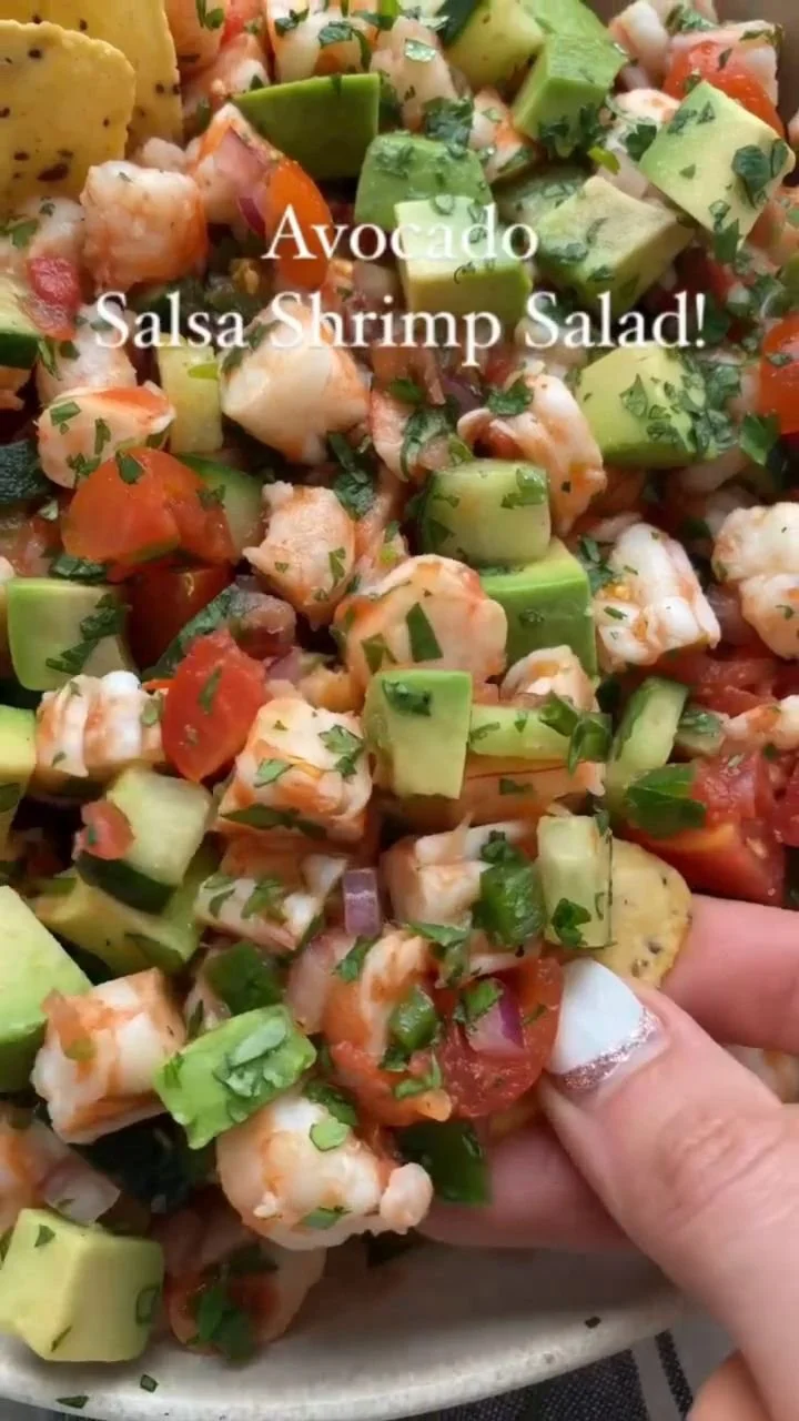 Colorful Cinco de Mayo shrimp salad with fresh ingredients and vibrant toppings