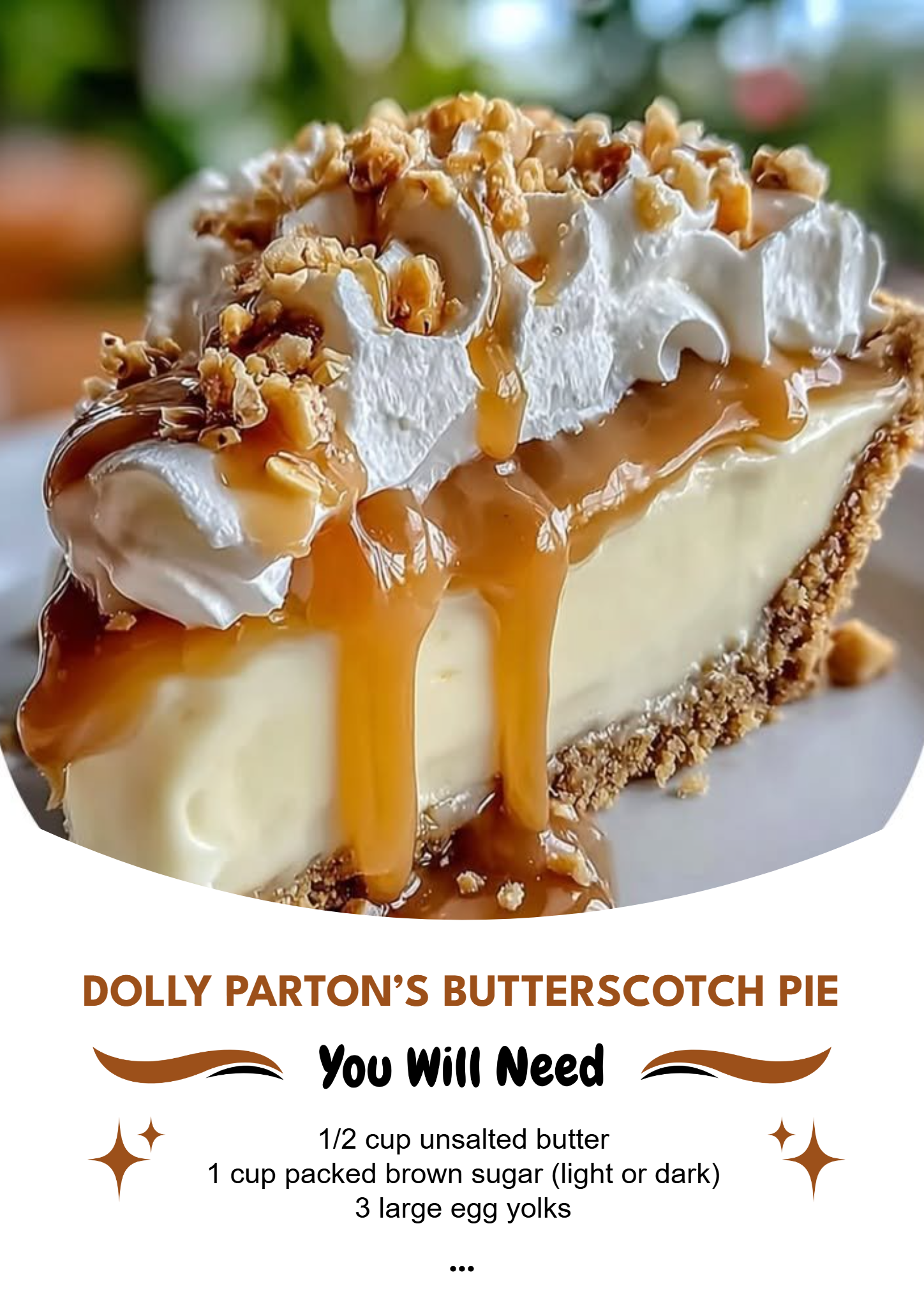 Dolly Parton’s Butterscotch Pie