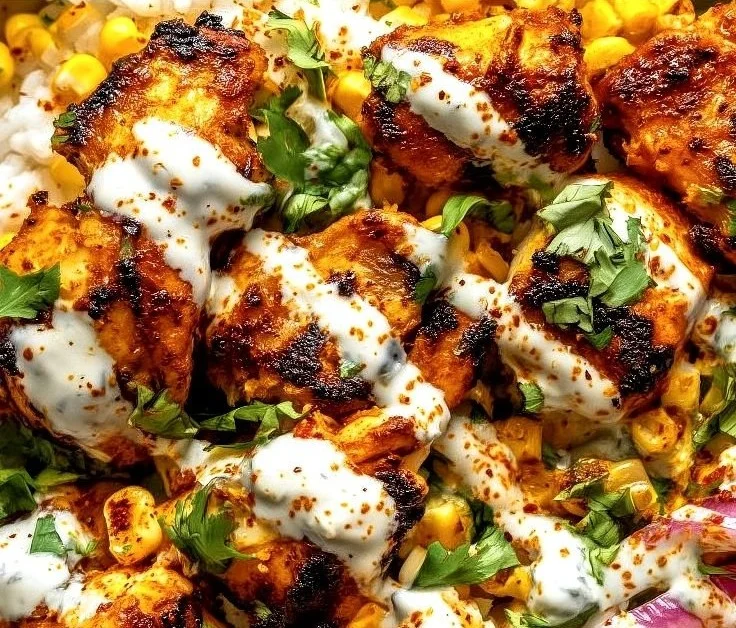 Easy Street Corn Chicken Bowl with fresh ingredients and vibrant flavors