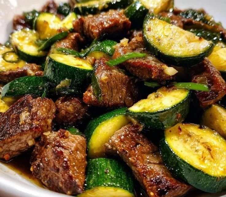 Delicious Garlic Butter Steak Bites served on a plate for a quick dinner.