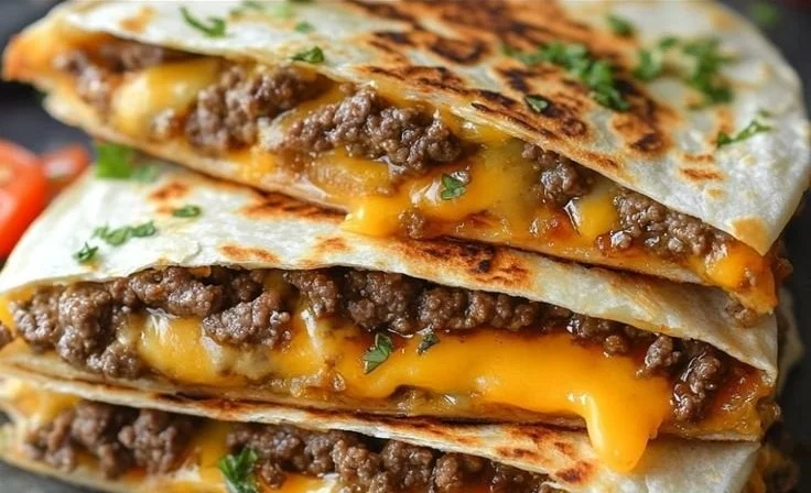 Delicious Smashburger Quesadillas with melted cheese and savory ingredients