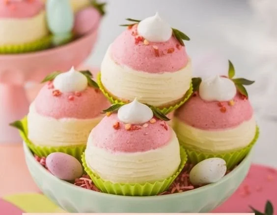 Colorful Strawberry Shortcake Easter Egg Bombs for spring celebrations
